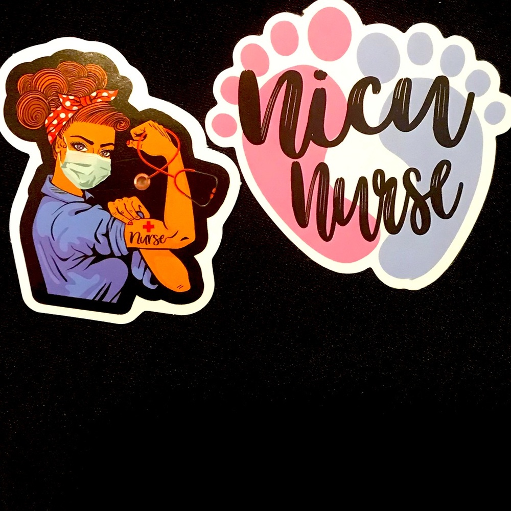 Nicu nurse water/computer stickers